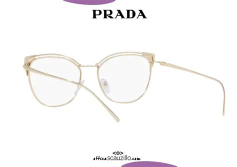 occhiale da vista prada 2016 con stecca oro|PRADA .